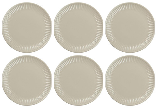 6er Set Frühstücksteller, Brotteller MYNTE Latte creme D. 19,5cm Ib Laursen - Bild 1 von 4