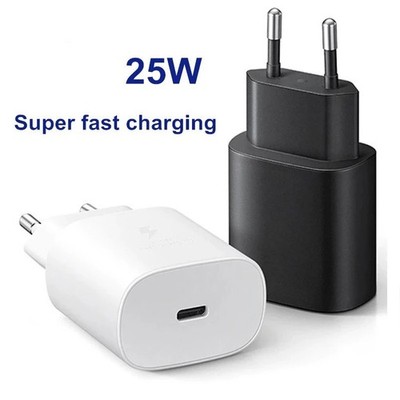 25W Schnell Ladegerät für Original Samsung USB-C Netzteil Ladekabel Adapter