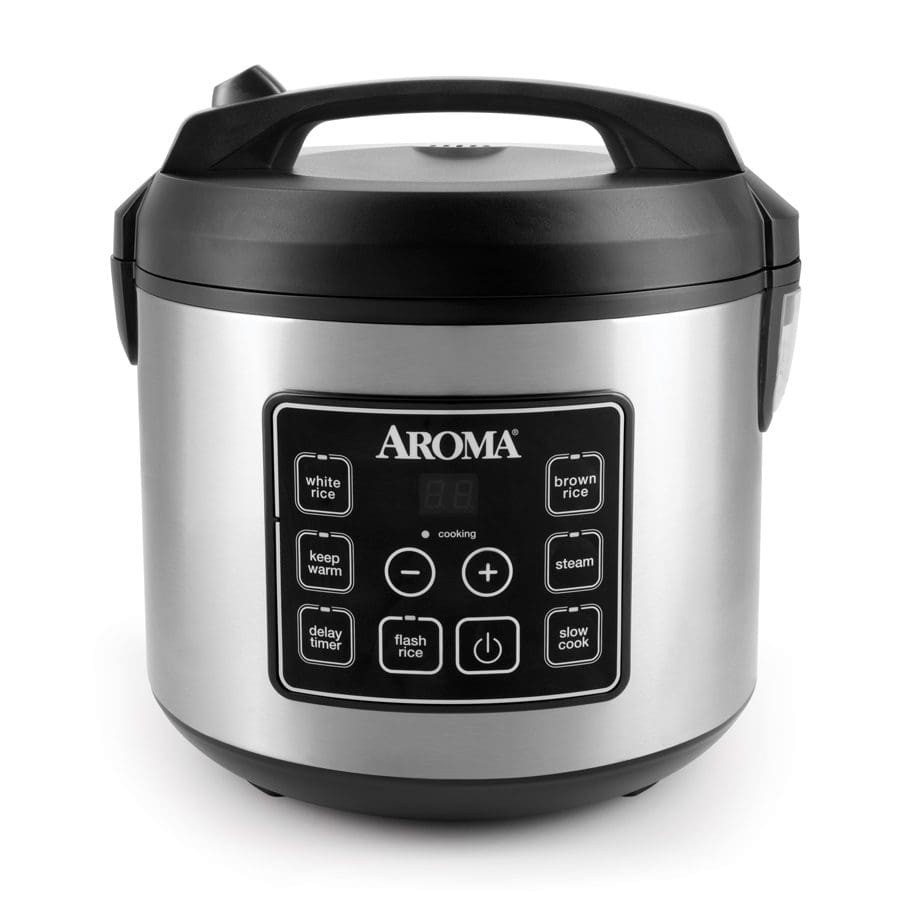 Aroma 20-cup digital rice & grain cooker, multi-cooker, 8x bonded granite