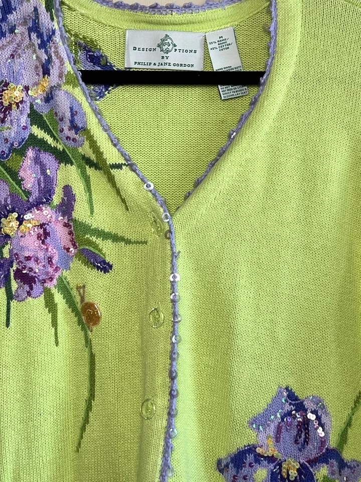 Design Options by Philip & Jane Gordon Iris  Cardigan Size Medium - Image 3 of 4
