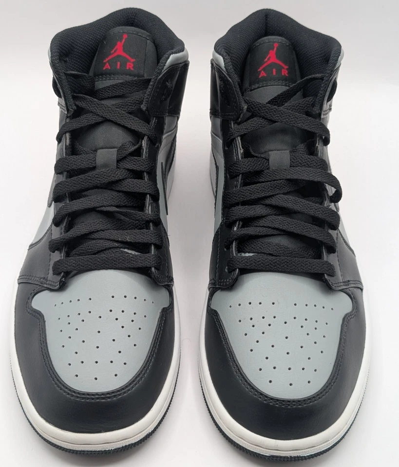 Nike Air Jordan 1 Mid Shadow Negro Gris Para hombres Zapatos Tenis talla 11 NUEVO Foto 3 de 4