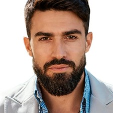 Fake Beard Fake Mustache Human Hair Full Hand Tied Lace Facial Hair Black Fak...