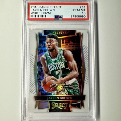 2016-17 Panini Select #33 Jaylen Brown White Prizm /149 PSA 10 Rookie RC Celtics