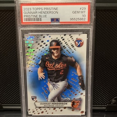 2023 Topps Pristine - Gunnar Henderson #29 Blue Refractor /75 (RC)