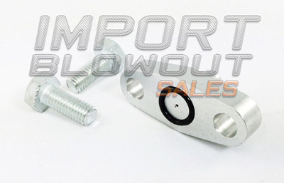 0.030'' Restricted O-Ring Oil Feed Flange Fitting For T3 T4 Turbo Ball Bearing