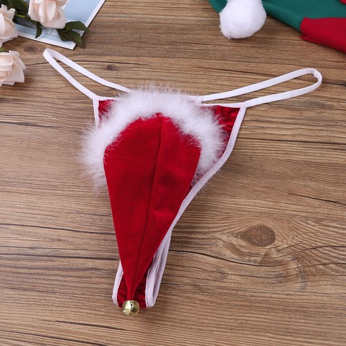 AU Mens Xmas Christmas Santa Claus Underwear G-String Thongs Panties Lingerie - Picture 25 of 66