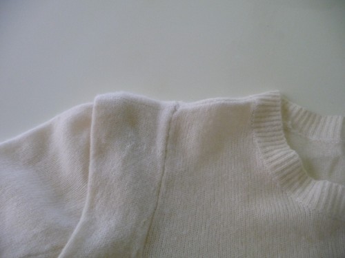 HOUSE OF HARLOW 1960 100%CASHMERE IVORY BOXY SWEATER SIZE LARGE NEW WITH TAG - Picture 5 of 7