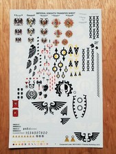 Warhammer 40k Imperial Knight Transfer Sheet