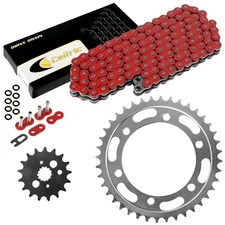 Red O-Ring Drive Chain & Sprockets for Kawasaki VN800 Vulcan 800 Drifter 99-06