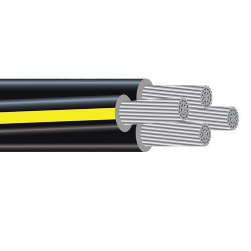 75' Dyke 2-2-2-4 Aluminum URD Underground Direct Burial Cable (115 Amp) 600V - Picture 3 of 4