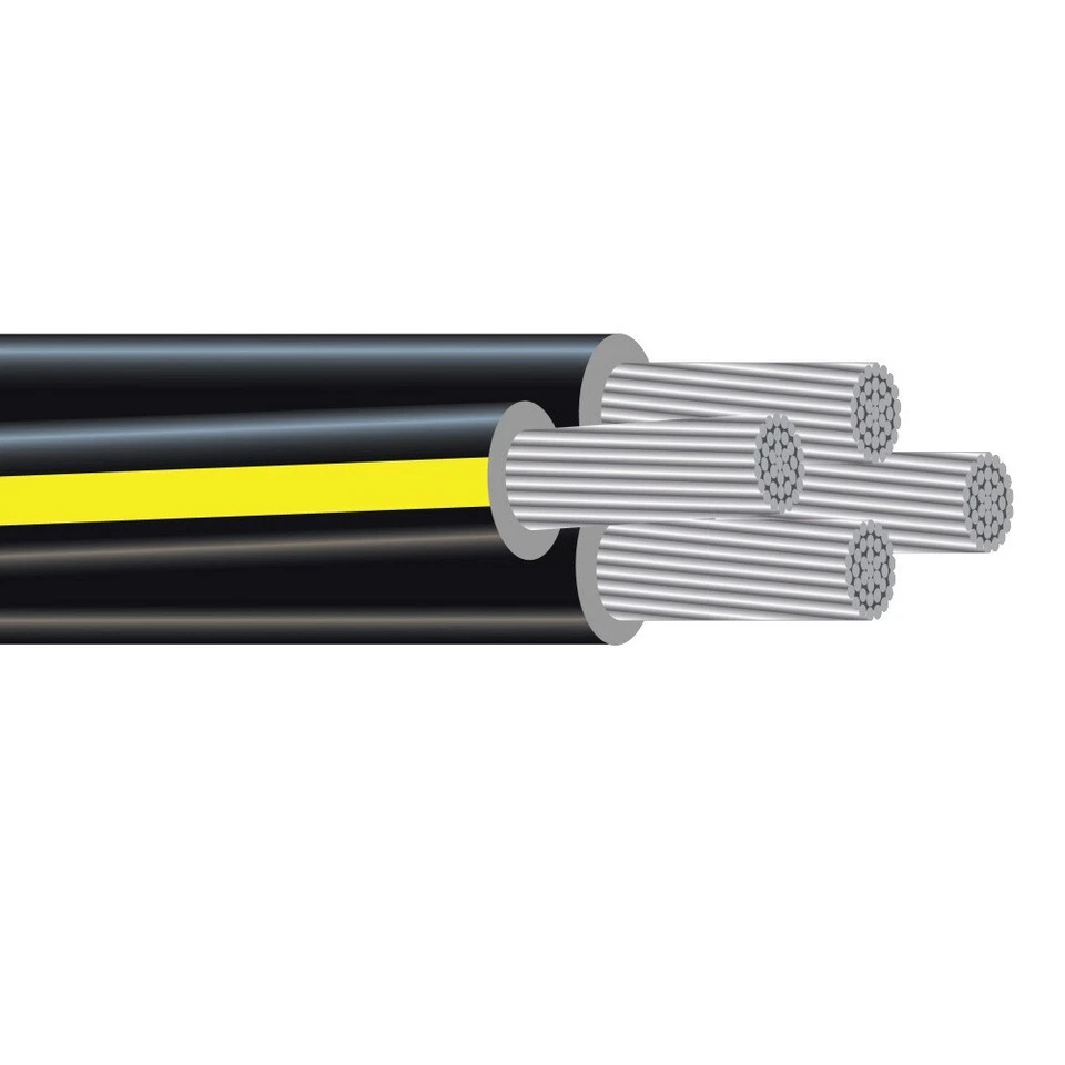 100' Dyke 2-2-2-4 Aluminum URD Underground Direct Burial Cable (115 Amp) 600V - Image 3 of 4