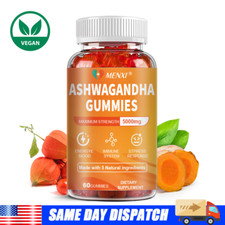 Ashwagandha Gummies with Natural Extra Strength 12:1 Ashwagandha Root Extract