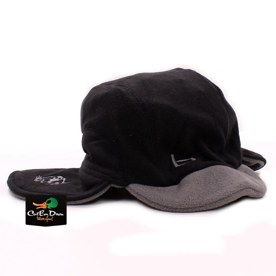 NEW BANDED GEAR UFS FLEECE BRIMMED BEANIE HAT CAP "b" LOGO BLACK - Image 2 of 3