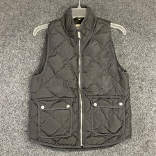 Woolrich Womens Black Full Zip Quilted Puffer Vest Size Small