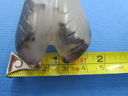Chinese Large Black / Grey AGATE Cicada Pendant / Charm - Picture 12 of 12