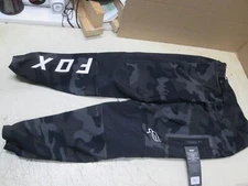 FOX MOUNTAIN-BIKE BMX ATV MX MOTOCROSS PANTS - DEFEND FIRE - MENS 34 BLK CAMO