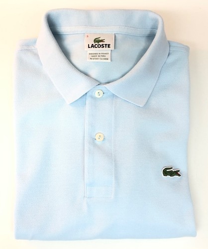 Herren Lacoste Classic Golf Poloshirt - hellblau - 100% Baumwolle - Größe 5