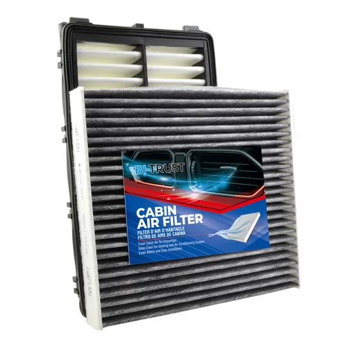 Engine & Cabin Air Filter for Hyundai Kia 1.6L 2.5L 3.5L 2020-2025, Carbon Fiber