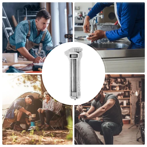 Pocket Wrench Multitool Compact Titanium Screwdriver Tool for Fishing, Adventure - Picture 12 of 14