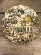 Myott Staffordshire THE HUNTER Dinner Plate Replacement 10” Vintage