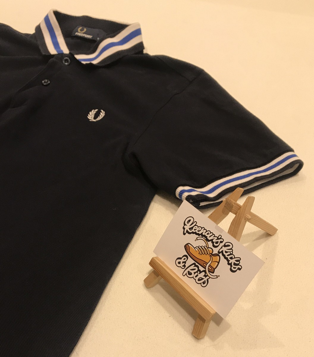 Mens Fred Perry Bomber Tipped Polo Shirt (S) MOD SKA RARE
