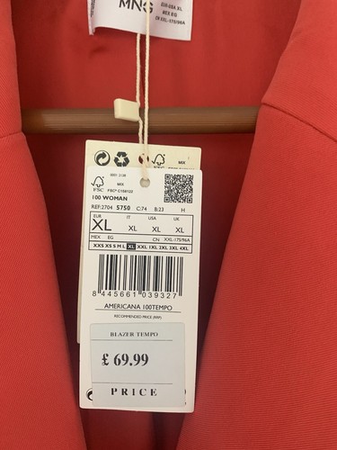 Reduced! Brand new never worn with tags Mango Women’s 2 Piece Suit UK Size 14 - Picture 2 of 5