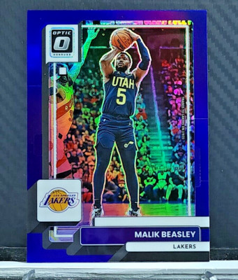 Malik Beasley 2022-23 Donruss Optic PURPLE PRIZM SP #66 - Lakers