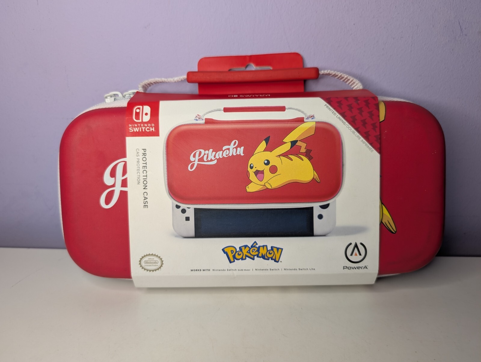 PowerA Pokémon Pikachu Protection/Travel Case for Nintendo Switch - Brand New