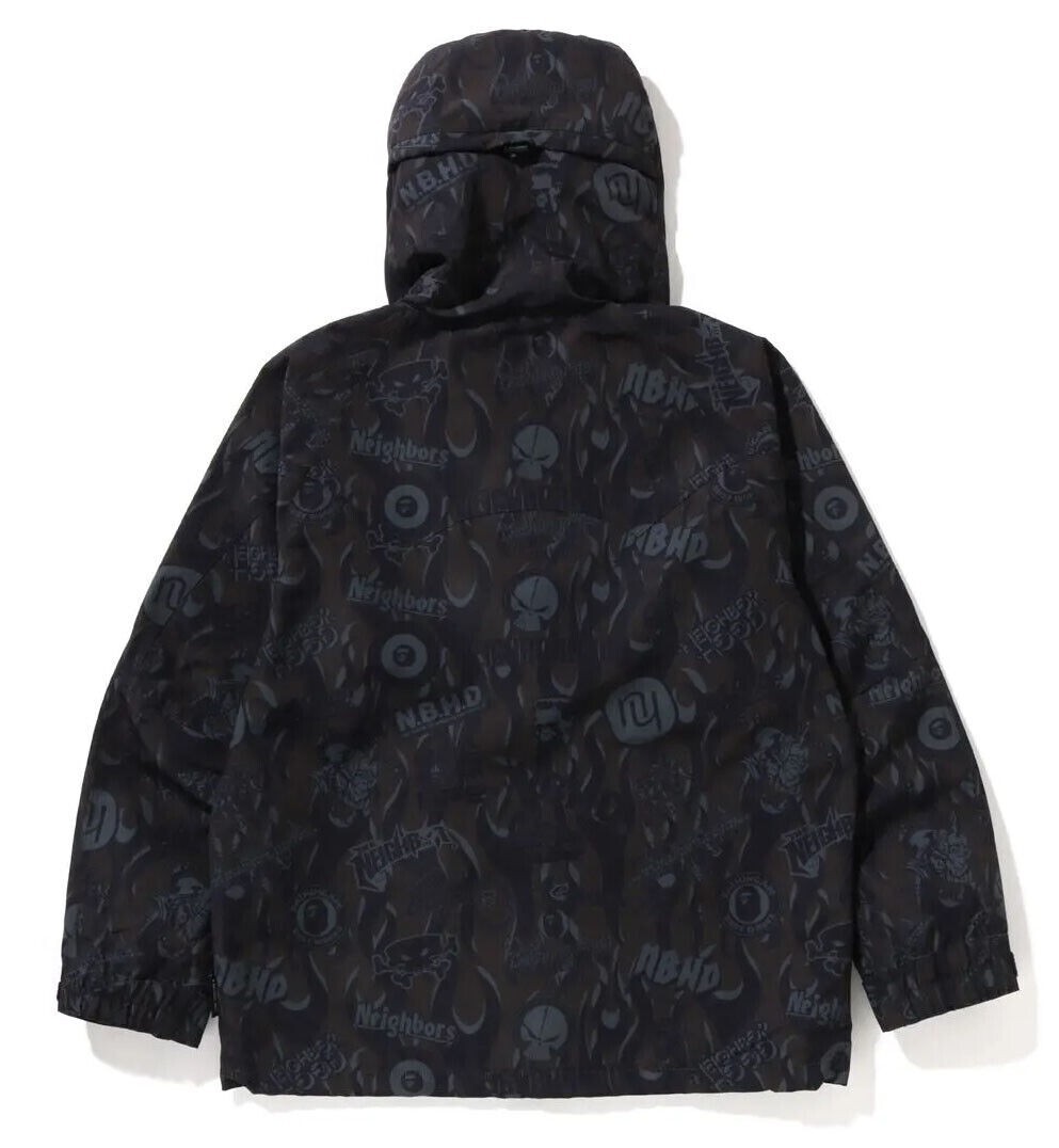 Bape x NEIGHBORHOOD Snowboard Jacket Black 1J23-140-901 Size Bape x NEIGHBORHOOD Snowboard Jacket Black 1J23-140-901 Size