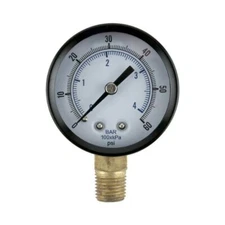 Replacement Regulator Pressure Gauge 0-60 PSI, Kegerator Parts, Draft Beer CO2