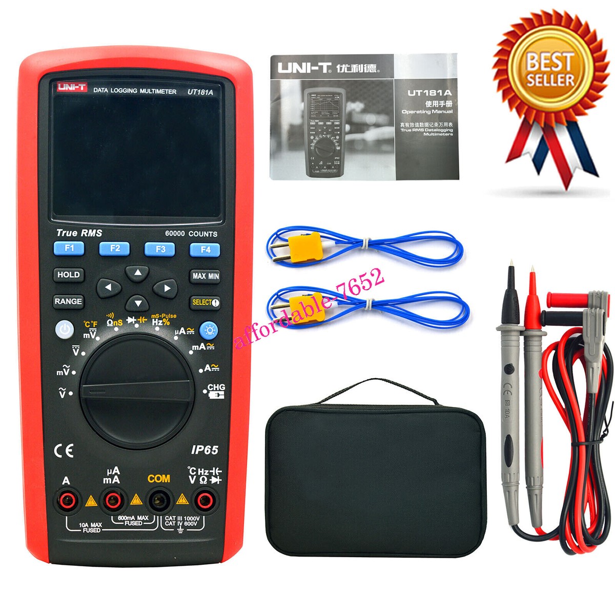 Oscilloscope Multimeter NEW UNI-T UT181A True RMS Datalogging Digital ...
