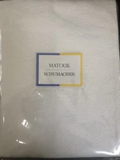 $169 Matouk Italy NWT 1pc Standard Sham Cora 100% Cotton White