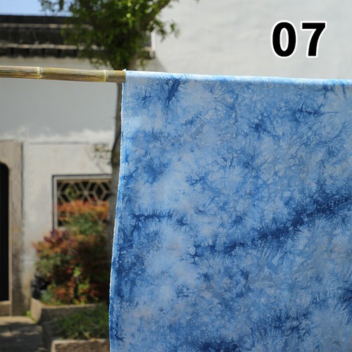 50cm Tie-dyed Fabric for Summer Dress Curtains Tablecloth Sewing Drape Cloth DIY - Picture 20 of 28