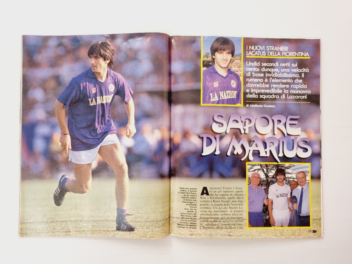 Guerin Sportivo N°7-1992 - Roberto Baggio, Batistuta, Fiorentina, Maradona, Peruzzi