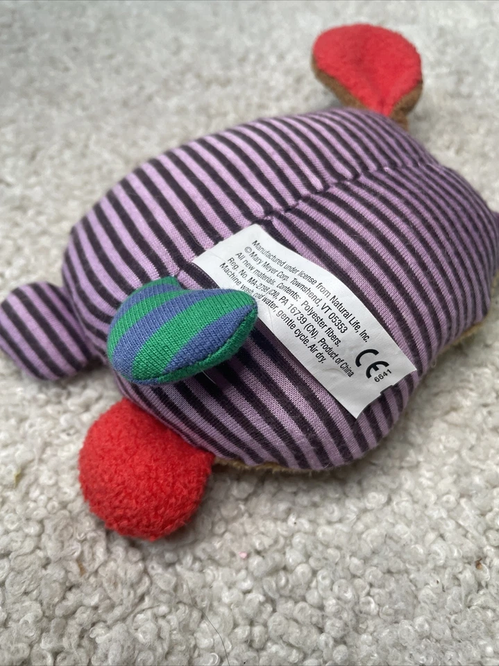 Плюшевая погремушка детское животное Mary Meyer Natural Life щенок You Are Loved 6 дюймов - Изображение 4 из 4