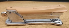 VTG 60's Ace Liner Model No. 502 Desktop Stapler Chrome ACE Fastener USA Nude