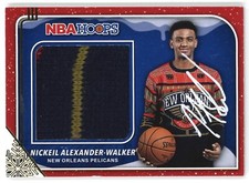 2019-20 NBA Hoops Nickeil Alexander Walker Holiday Sweater Patch Auto RC RPA