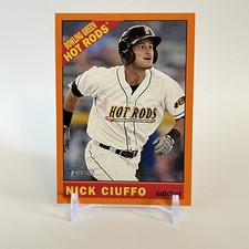 2015 Topps Heritage Minors Nick Ciuffo Orange 19/25 #27 (Read Desc)