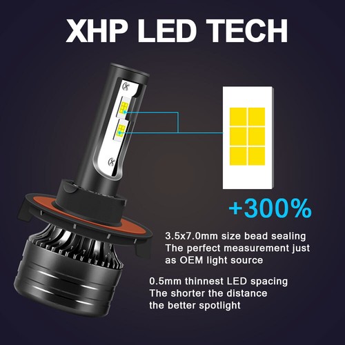 For Dodge Durango 2007-2009 6000K LED Headlight Hi/Lo Fog Light Bulbs Combo Kit - Picture 3 of 15
