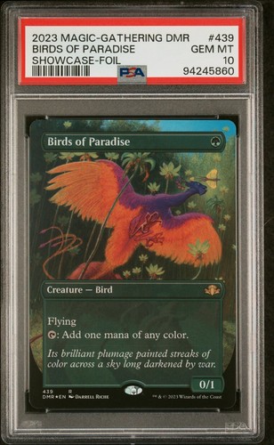 PSA 10 Gem Mint - Birds of Paradise - Showcase Foil - Dominaria Remastered - MTG