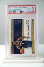 2019 Panini Contenders Zion Williamson Draft Class Rookie RC Card #1 PSA 8 NM-MT