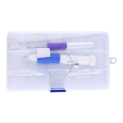 ABS+Metal Magic Embroidery Pen Set Punch Needle Stitching Knitting Sewing Tool