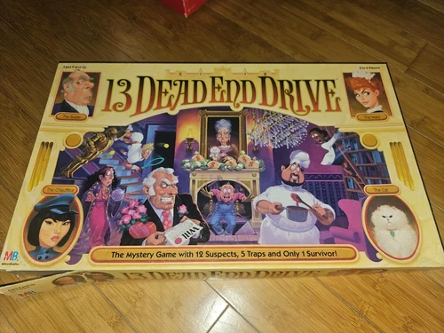 Vintage 13 Dead End Drive Board Game Counted Complete* Milton Bradley 1993