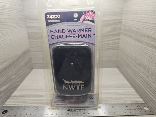 NWTF Zippo Outdoor Refillable Hand Warmer 12 Hour Black Vintage RARE 