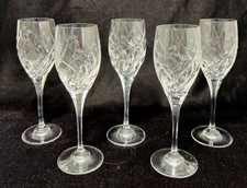 Juego de 5 copas de vino de cristal Mikasa “Jardín inglés” excelente estado