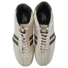 Skechers Men's Beige Leather Golf Shoes 12