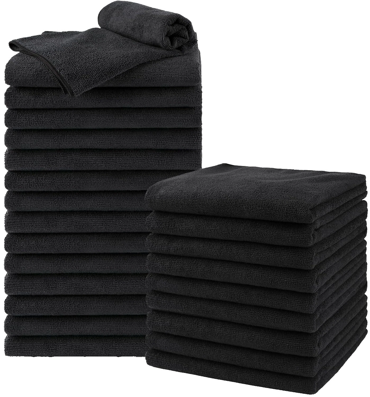 Microfiber Black Bath Towels