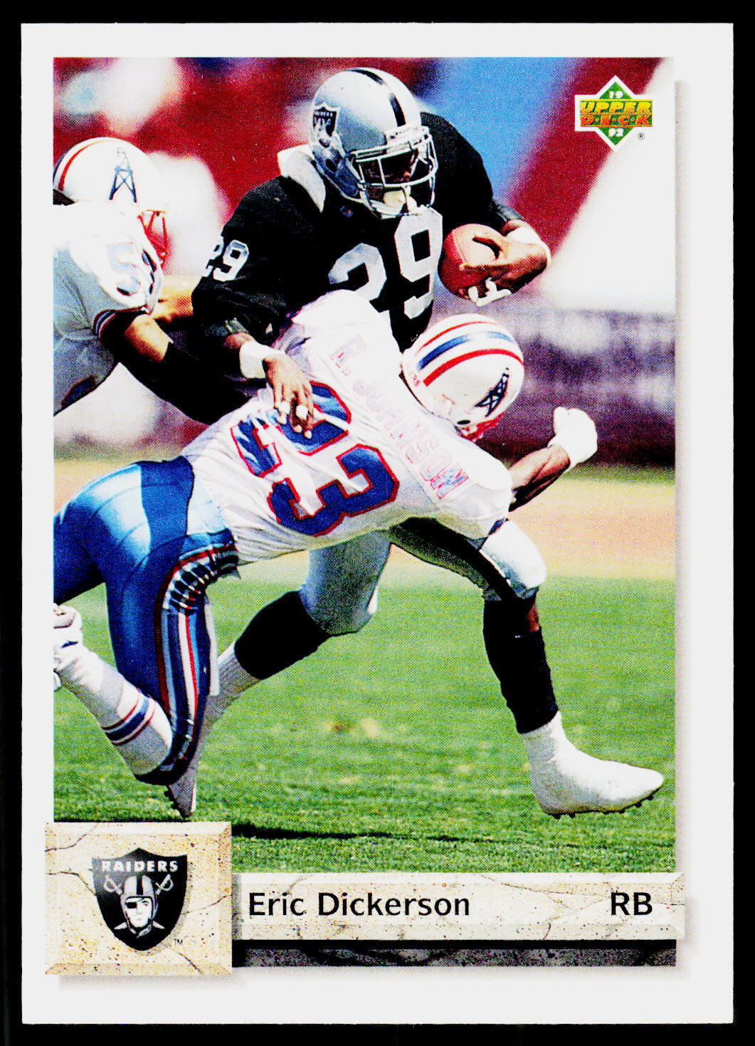 Eric Dickerson, 1992 Upper Deck, #580, Los Angeles Raiders,