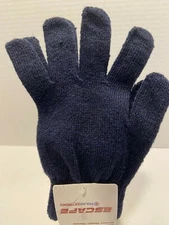 New Polar Extreme Adult Unisex One Size Multi Knit Stretch Magic Gloves Navy 