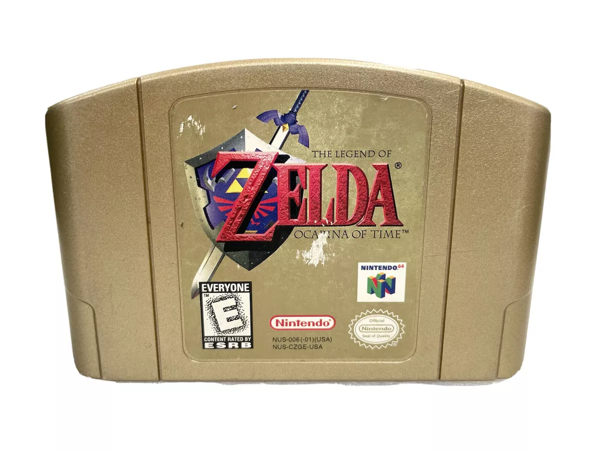 Vintage The Legend of Zelda Ocarina of Time Gold Nintendo 64 Tested  Excellent Very Clean N64 Video Game